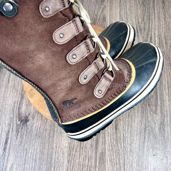 *Sorel | Joan Of Arctic NL1540-256 Sudan Brown Suede Waterproof Boots Size 7 - Picture 12 of 16